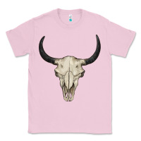 Bubblegum Pink bull skull Classic Tee - BarkalooDesign