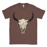 Chestnut bull skull Classic Tee - BarkalooDesign