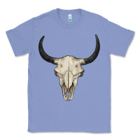 Colony Blue bull skull Classic Tee - BarkalooDesign
