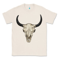 Natural bull skull Classic Tee - BarkalooDesign