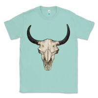 Seafoam bull skull Classic Tee - BarkalooDesign