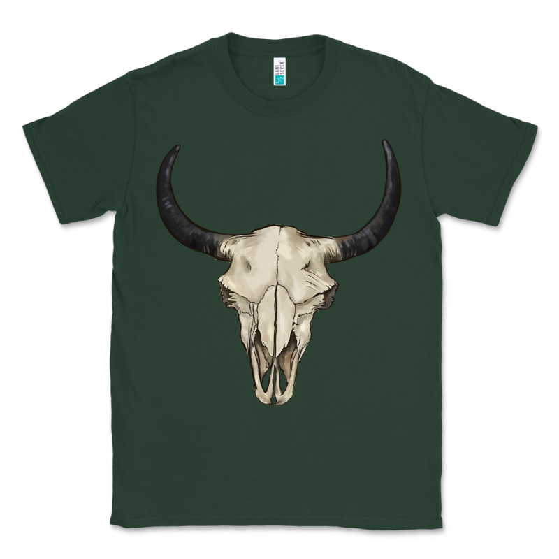 Bull Skull Classic Tee by BarkalooDesign | Teevron