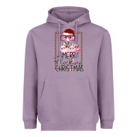 Lavender Merryy Flocking Christmas Flamingo Heavyweight Hoodie - Bettercallsaul