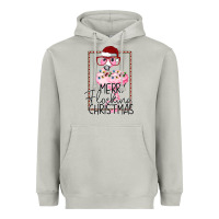 Moon Dust Merryy Flocking Christmas Flamingo Heavyweight Hoodie - Bettercallsaul