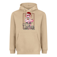 Mushroom Merryy Flocking Christmas Flamingo Heavyweight Hoodie - Bettercallsaul