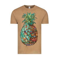 Vintage Camel pineapple leopar turquoise serape summer Vintage Tee - Artiststas