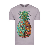 Vintage Zinc pineapple leopar turquoise serape summer Vintage Tee - Artiststas