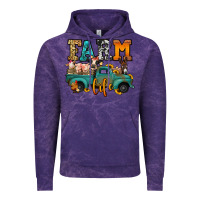 Cloud Purple farm life farm animals truck Vintage Hoodie - Jasminsmagicworld