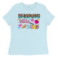 Baby Blue shaping little mind Ladies Tee - texasbilliewilder