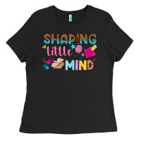 Black shaping little mind Ladies Tee - texasbilliewilder