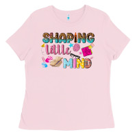 Bubblegum Pink shaping little mind Ladies Tee - texasbilliewilder