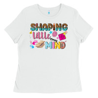 White shaping little mind Ladies Tee - texasbilliewilder