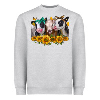 Heather Grey sunflower heifers Heavyweight Sweatshirt - Jasminsmagicworld