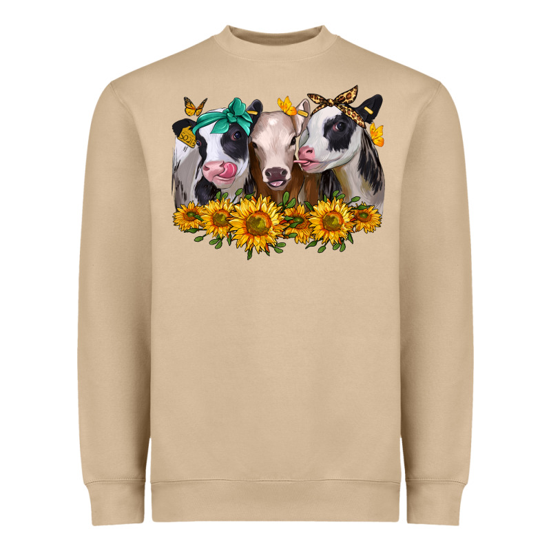 Sunflower Heifers Heavyweight Sweatshirt by Jasminsmagicworld | Teevron
