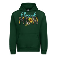 Forest Green Blessed mom sunflower mother's day Urban Hoodie - HowdyJamesFarm
