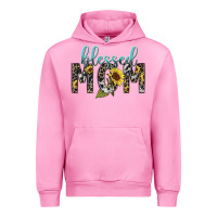 Fuchsia Pink Blessed mom sunflower mother's day Urban Hoodie - HowdyJamesFarm