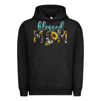 Pigment Black Blessed mom sunflower mother's day Urban Hoodie - HowdyJamesFarm