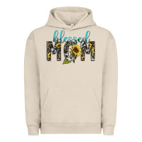 Pigment French Oak Blessed mom sunflower mother's day Urban Hoodie - HowdyJamesFarm