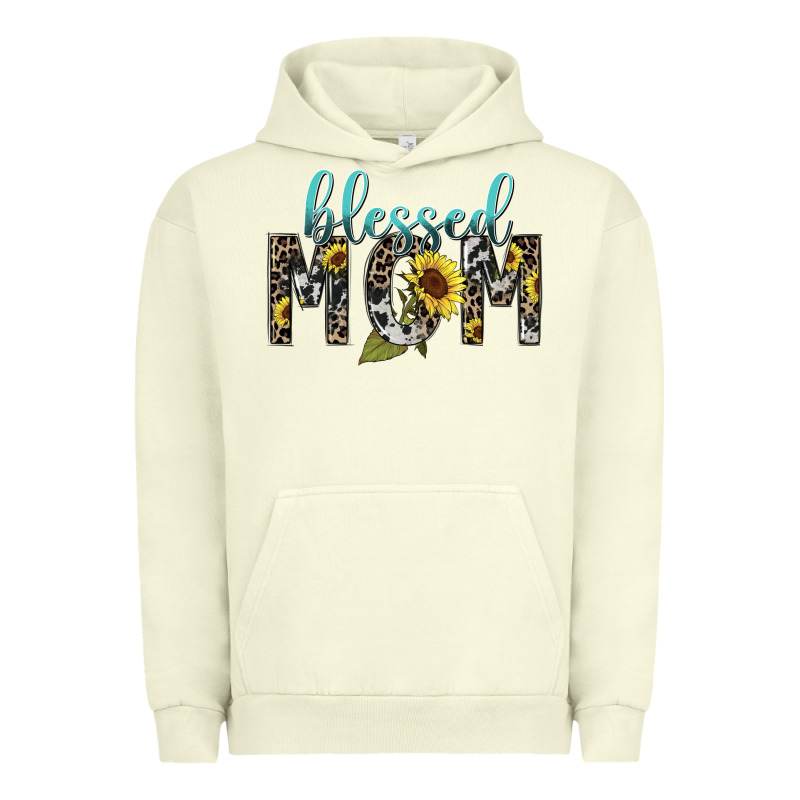 Blessed Mom Sunflower Mother's Day Urban Hoodie by HowdyJamesFarm | Teevron