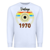 White vintage 1970 Premium Sweatshirt - Bettercallsaul