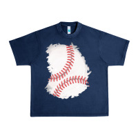Navy baseball patch Urban Heavy Tee - AdoDesignShop