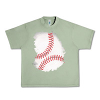 Oil Green baseball patch Urban Heavy Tee - AdoDesignShop