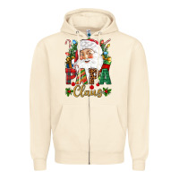 Sandshell Papa Claus Christmas Zipper Hoodie - NancyCooperArtShop