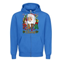 True Royal Papa Claus Christmas Zipper Hoodie - NancyCooperArtShop