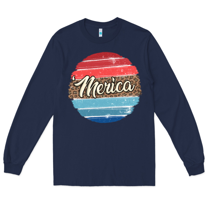 Leopard Merica Long Sleeve Tee by MaliasSmallBusiness | Teevron