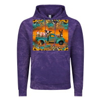 Cloud Purple farm animals truck Vintage Hoodie - Jasminsmagicworld