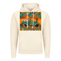 Vintage Artic farm animals truck Vintage Hoodie - Jasminsmagicworld