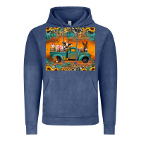 Vintage Denim farm animals truck Vintage Hoodie - Jasminsmagicworld