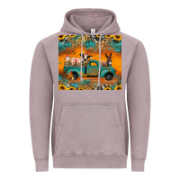 Vintage Zinc farm animals truck Vintage Hoodie - Jasminsmagicworld