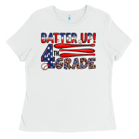 Batter Up 4th Grade Ladies Tee | Teevron