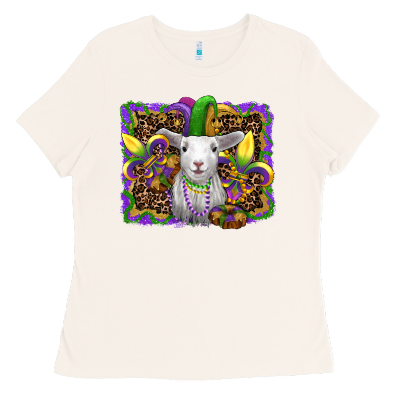 Mardi Gras Baby Sheep King Cake Fleur De Lis Ladies Tee by RanaPortraitStore | Teevron