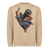 Mushroom Sloth Heavyweight Sweatshirt - LillyAllenDesigns