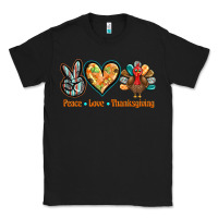 Black peace love thanksgiving Classic Tee - BarkalooDesign