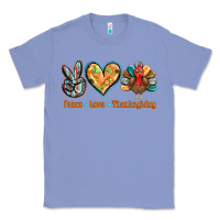 Colony Blue peace love thanksgiving Classic Tee - BarkalooDesign