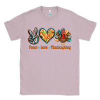 Lilac peace love thanksgiving Classic Tee - BarkalooDesign