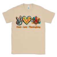 Mushroom peace love thanksgiving Classic Tee - BarkalooDesign