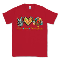 Red peace love thanksgiving Classic Tee - BarkalooDesign