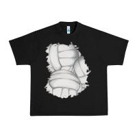 Black 2 volleyball patch Urban Heavy Tee - AdoDesignShop