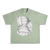 Oil Green 2 volleyball patch Urban Heavy Tee - AdoDesignShop