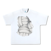 White 2 volleyball patch Urban Heavy Tee - AdoDesignShop