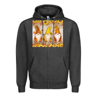 Thankful Gnomes Zipper Hoodie | Teevron