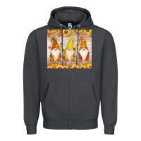 Smoke Thankful Gnomes Zipper Hoodie - MaliasSmallBusiness