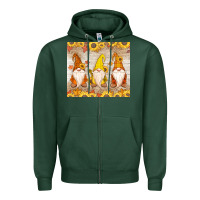 Sports Green Thankful Gnomes Zipper Hoodie - MaliasSmallBusiness