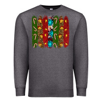 Charcoal Heather christmas brushstrokes Premium Sweatshirt - RanaPortraitStore