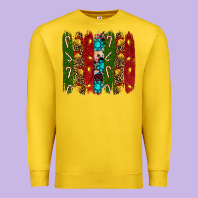 Christmas Brushstrokes Premium Sweatshirt Designed By Ranaportraitstore