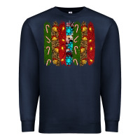 Navy christmas brushstrokes Premium Sweatshirt - RanaPortraitStore